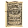 Original Zippo Lighter 254BJD428 Brass Jack Daniels's Emblem High Polish,