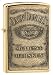 Zippo Jack Daniel's Label Brass Emblem Pocket Lighter