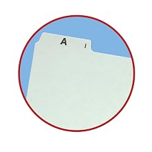 Smead Guide Set Letter, 25 Divisions, A-Z Self Tab, 1 Set (50376)