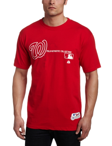 MLB Washington Nationals Authentic Collection Change Up Basic T-Shirt Red, X-Large at Amazon.com