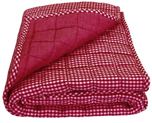 Tadpoles Classics Gingham Crib Coverlet, Red