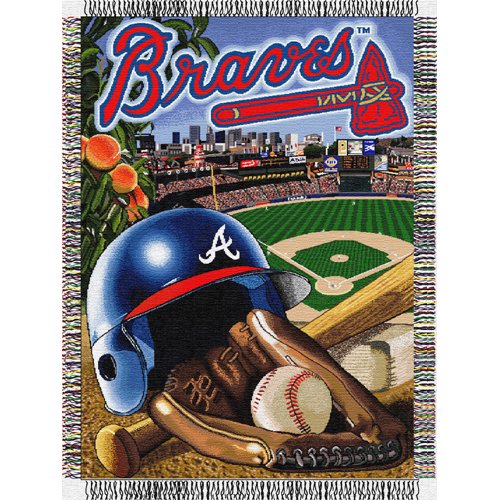 Atlanta Braves MLB Woven Tapestry Throw (Home Field Advantage) (48x60