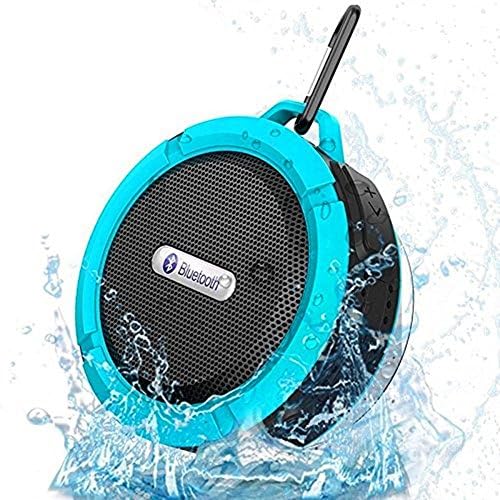 Ozright Bluetooth 3.0 Wireless Waterproof 5W Shower Speaker with Mic and Removable Suction Cup (Blue)