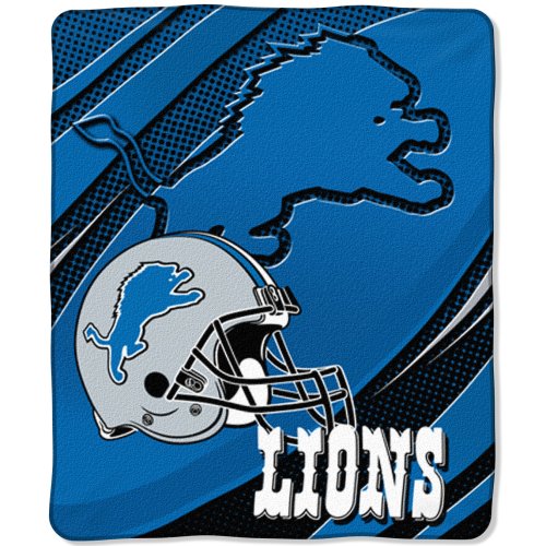 NFL Detroit Lions 50-Inch-by-60-Inch Micro-Raschel Plush Throw 
