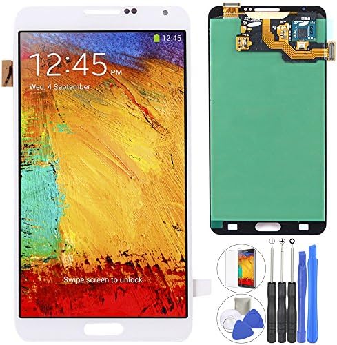 Coobetter® OEM NOTE 3 LCD Display Screen Touch Digitizer Assembly For Samsung Galaxy NOTE 3 SM N900 N900A N900P N900T N900V N900R4 With Stylus Sensor Assembly Repair Tool Samsung Logo(NOTE3 White)