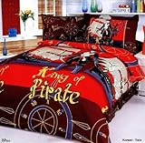 LE40T Le Vele Twin- 4 Pieces Duvet Cover Bedding Set- Korsan