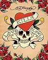Ed Hardy - Love Kills Slowly Mini-Poster (50 x 40cm)
