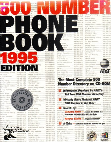 800 Numbers Phone Book: 1995 Edition [ Windows 3.1 or higher ]
