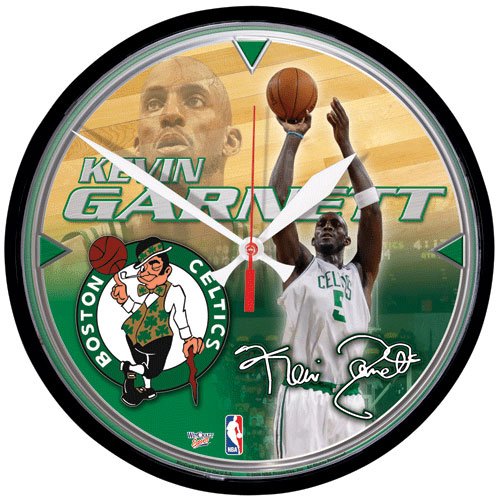 Kevin Garnett Boston Celtics Round Clock