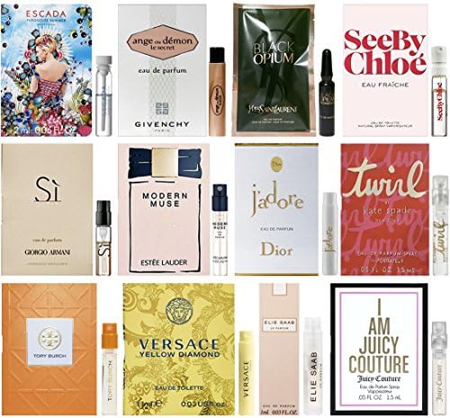 Women's Designer Fragrance Sampler - Lot of 12 Perfume Vials
