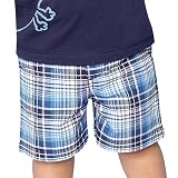 Carter's Boys Plaid Shorts BLU/MLT 18 Mo
