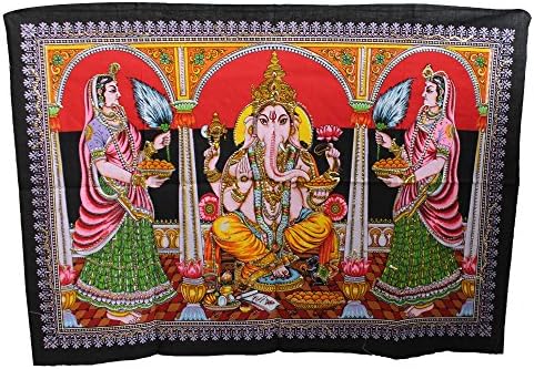 Handicrunch Mandala Tapestries, Hippie Tapestry Wall Hanging, Indian Boho Tapestry, Bohemian Tapestry Throw, Wall Tapestries, Tapestries for Dorms, Wall Decor, College Tapestries (90 X 60 Inches)
