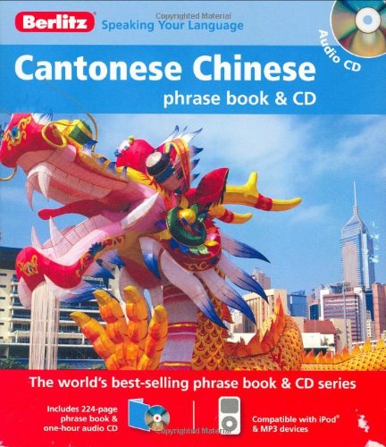 berlitz cantonese chinese phrase book  cd english and chinese edition