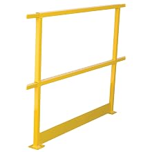 Vestil TOE-B-60-N Toeboard for Steel Square Safety Handrail, 55-1/2" Length, 4" Height