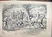 1889 Horse Hounds Dogs Man Bicycle Hunting Country Lane