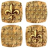 Appetizer / Dessert Plates - Gold Fleur de Lis Collection