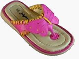 JOSMO GIRLS BUTTERFLY THONGS FLIP FLOPS - FUCHSIA PINK