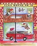 Fire House By S. Bowman 8 X 10 Art Print