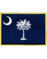South Carolina State Flag Embroidered Patch Iron-On SC Emblem