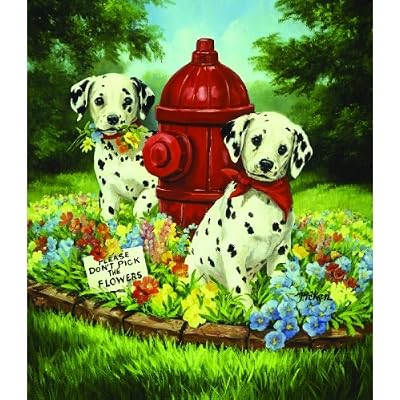 Please Don't Pick the Flowers 200pc Childrens Jigsaw Puzzle by Linda Picken