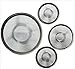 Kitchen Sink Strainer Mesh Stainless Steel Design Tub Drain Bathroom Utility Laundry Room 4pk