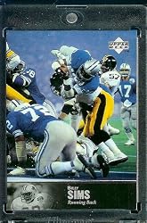 1997 Upper Deck Legends # 161 Billy Sims Detroit Lions Football Card - Mint Condition - Shipped In Protective ScrewDown Case!