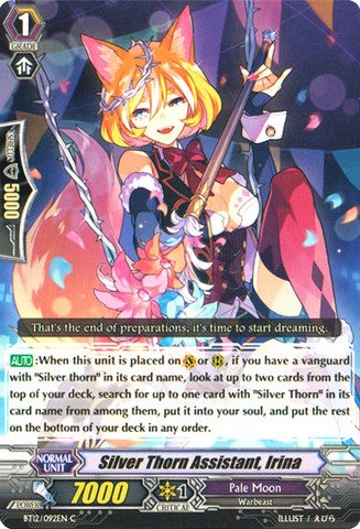 Cardfight!! Vanguard TCG - Silver Thorn Assistant, Irina (BT12/092EN) - Binding Force of the Black Rings