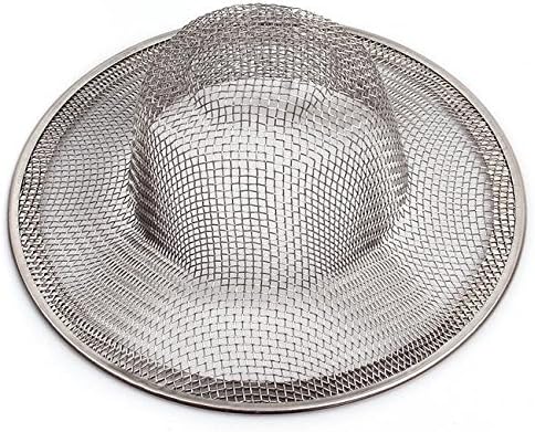 WeK Stainless Steel Round Sink Strainer Home Kitchen Bathroom Filter Net Drain