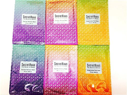 Value pack of Peptides Activing/Brightening/Extreme Moisture facial Mask, 6 count