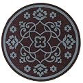 Home Damask Rug Collection - Brown