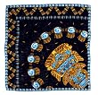 Large Scarf 36'' Chimalli in Black