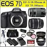 Canon EOS 7D 18 MP CMOS Digital SLR Camera w/ Canon EF-S 18-55mm f/3.5-5.6  ....