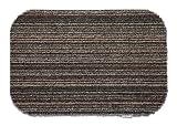 Machine washable doormat dirt trapper absorber door mat candy stripe 100 x 80cm with a FREE RIB MAT