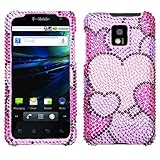 LG T-Mobile G2x Rhinestone Protector Phone Case Cover-Cloudy Heart