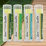 Organic LIP BALM (4-Pack) Minty Variety Pack by BeeNakedBalm - All-Natural Ingredients - Gluten-Free, Non-GMO, Lifetime Warranty! - Includes Peppermint Spearmint & Eucalyptus Mint Flavors