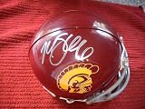 MARK SANCHEZ SIGNED AUTOGRAPHED MINI HELMET USC TROJANS COA + HOLOGRAM