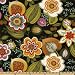 54'' Wide Swavelle/Mill Creek Indoor/Outdoor Gomer Black Tie Fabric By The Yard