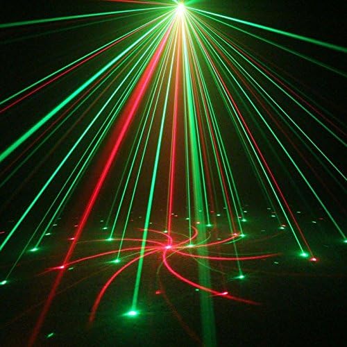 SUND Outdoor/ Indoor 12 Pattern Gobos RG Laser Projector Landscape Garden Yard Lawn Snow Lighting Home Light Show Green Red Xmas(AGO-12RG)