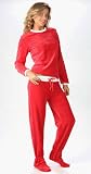 Apparel : Footzies Red Footed Pajamas for Women