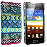 STYLEYOURMOBILE {TM} SAMSUNG GALAXY S ADVANCE i9070 LIGHT GREEN AZTEC TRIBAL PATTERN RETRO VINTAGE HARD SHELL CASE PROTECTION COVER