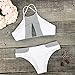 Cupshe Fashion Women's Stripe Splicing Front Cutout Padding Bikini Bathing Suit