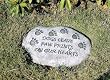 Evergreen 84576 Garden Stone, Dogs Leave Paw Prints on Our Hearts, 11.5-Inche...
