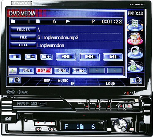 Kenwood Excelon KVT 819DVD - DVD player with LCD and AM/FM tuner and digital player