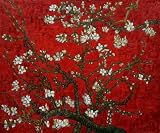 Van Gogh Paintings: Branches of an Almond Tree in Blossom (Interpretation in Red)