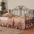 Powell Salem Daybed - "Distressed Pewter" & "Mottled Black Textured" Overlay with Rub-Through Accents