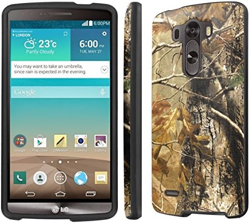 NakedShield LG G3 (Hunter Camouflage) Total Hard Armor LifeStyle Black Phone Case