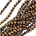 Tiger Tigers Eye Gem Round 6-6.5mm Beads/15.5 (Brown & Gold)