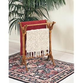 <b>Blanket Rack - Nostalgic Oak Blanket Rack - Powell Furniture - 442</b>