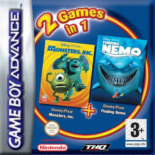Childrens Toyshop  Video Games : Finding Nemo & Monster Inc Double Pack (GBA)