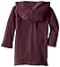 L'ovedbaby Baby Girls Unisex Organic Infant and Toddler Hoodies, Eggplant, 6-9 Months US